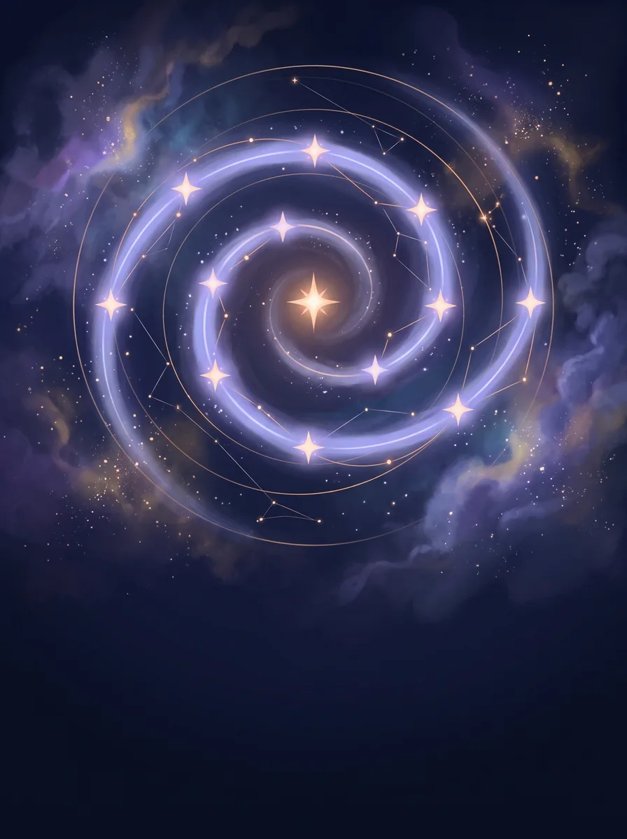 Astronomical visualization of a nebula